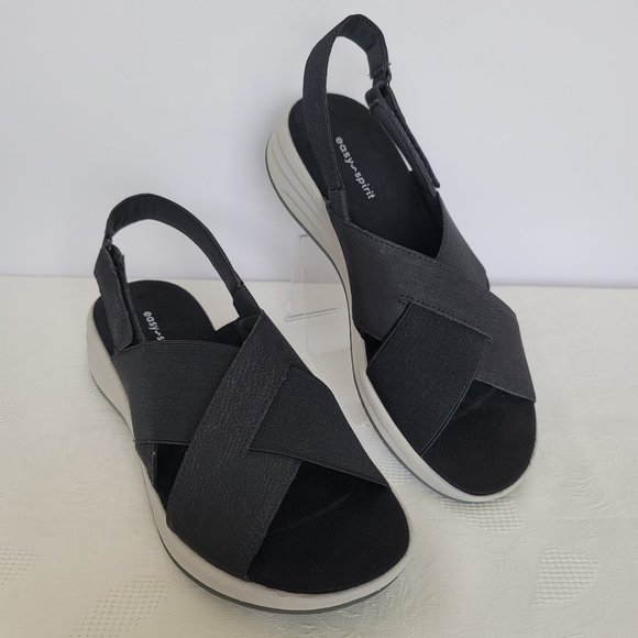 EASY SPIRIT Daimiel3 Textile Sandals- Black color- Women's Size 9M - Picture 3 of 11